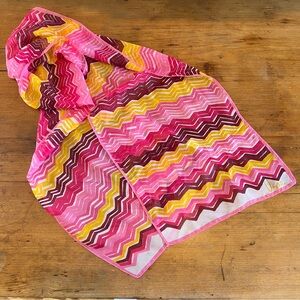 Vintage Vera Neumann Trevira Sheer Scarf Made in Italy